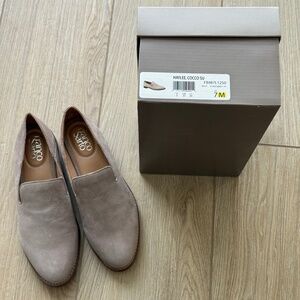 Franco Sarto Women's Haylee Loafers Shoes Size 7M COCCO SUEDE tan brown beige